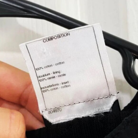 Classic CHANEL Solid Black Ribbed Stretch Dress - Picture 15 of 16